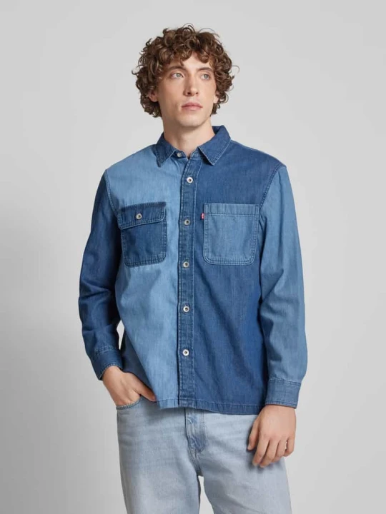 Zdjęcie produktu Koszula jeansowa o kroju regular fit z kieszeniami na piersi Levi's Jeansowy niebieski