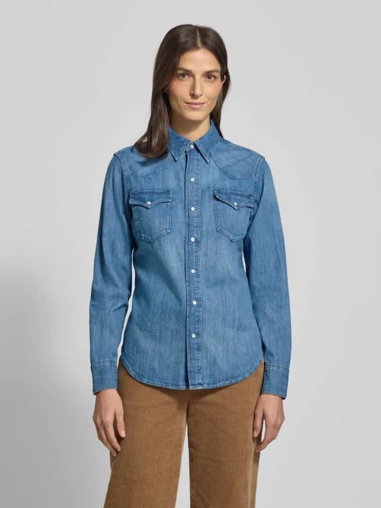 Zdjęcie produktu Koszula dżinsowa o kroju regular fit z kieszeniami na piersi Polo Ralph Lauren Jeansowy niebieski