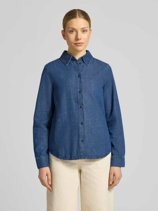 Zdjęcie produktu Koszula jeansowa o kroju regular fit z mieszanki bawełny i lyocellu model 'AURELAA' ARMEDANGELS Jeansowy niebieski