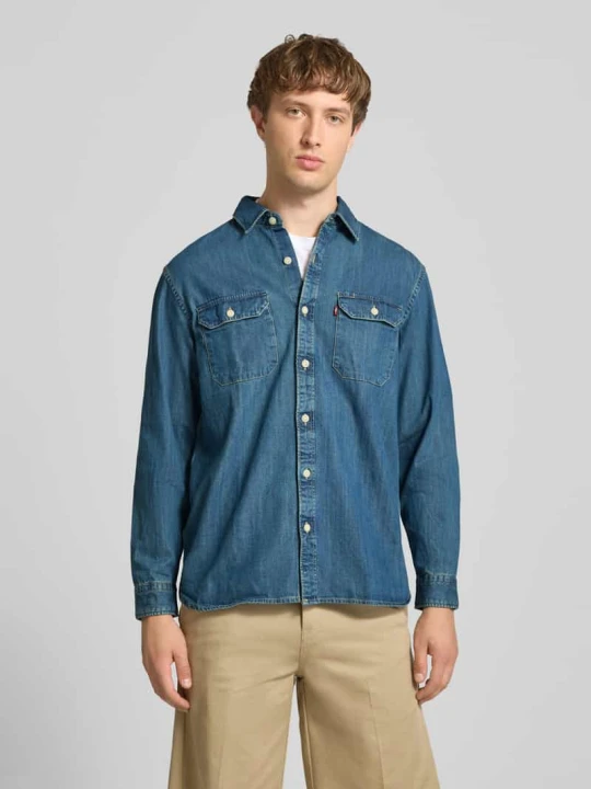 Zdjęcie produktu Koszula jeansowa o kroju relaxed fit z czystej bawełny model 'JACKSON WORKER' Levi's Jeansowy niebieski
