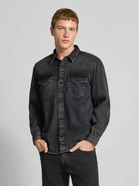Zdjęcie produktu Koszula jeansowa o kroju relaxed fit z kieszeniami na piersi Model 'WESTERN' Levi's Czarny