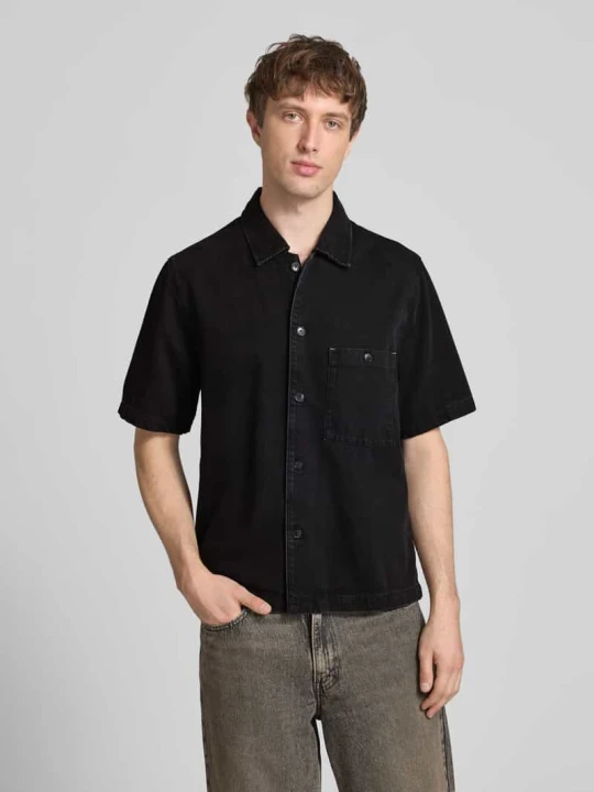 Zdjęcie produktu Koszula jeansowa o kroju relaxed fit z mieszanki lyocellu i bawełny Marc O'Polo Czarny