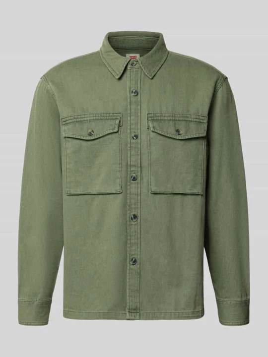 Zdjęcie produktu Koszula jeansowa o luźnym kroju z czystej bawełny Levi's Khaki