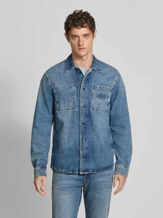 Zdjęcie produktu Koszula jeansowa o luźnym kroju z czystej bawełny Pepe Jeans Jeansowy niebieski