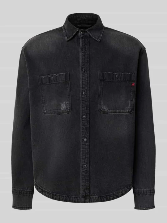 Zdjęcie produktu Koszula jeansowa z czystej bawełny w kroju regular fit Replay Czarny