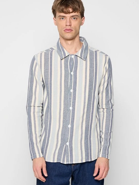 Zdjęcie produktu Koszula KnowledgeCotton Apparel niebieski