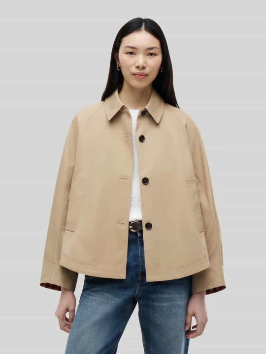 Zdjęcie produktu Koszula-kurtka o kroju oversized z mieszanki bawełny Tommy Hilfiger Camel