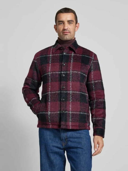 Zdjęcie produktu Koszula- kurtka o kroju regular fit z dodatkiem wełny Scotch & Soda Czerwony