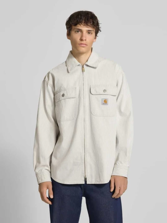 Zdjęcie produktu Koszula-kurtka o kroju regular fit z zamkiem błyskawicznym dwustronnym Carhartt WIP Złamany biały