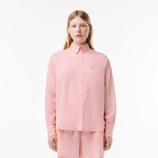 Zdjęcie produktu Koszula Lacoste z lyocellu o kroju oversize