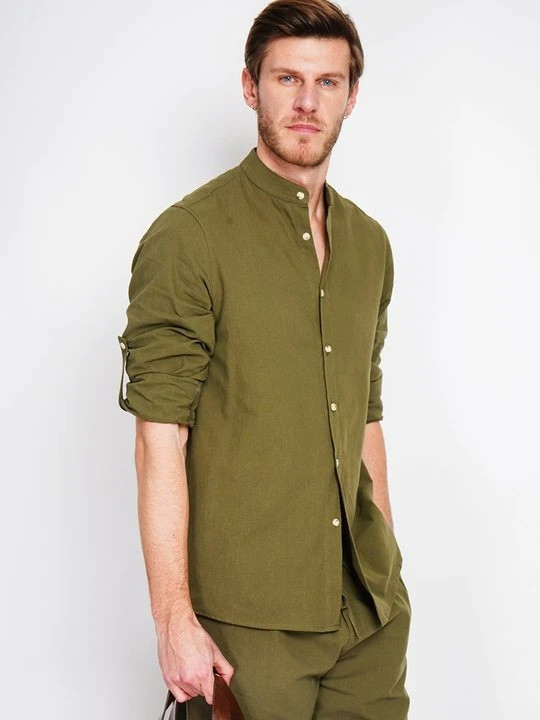 Zdjęcie produktu Koszula Le Jardin du Lin khaki