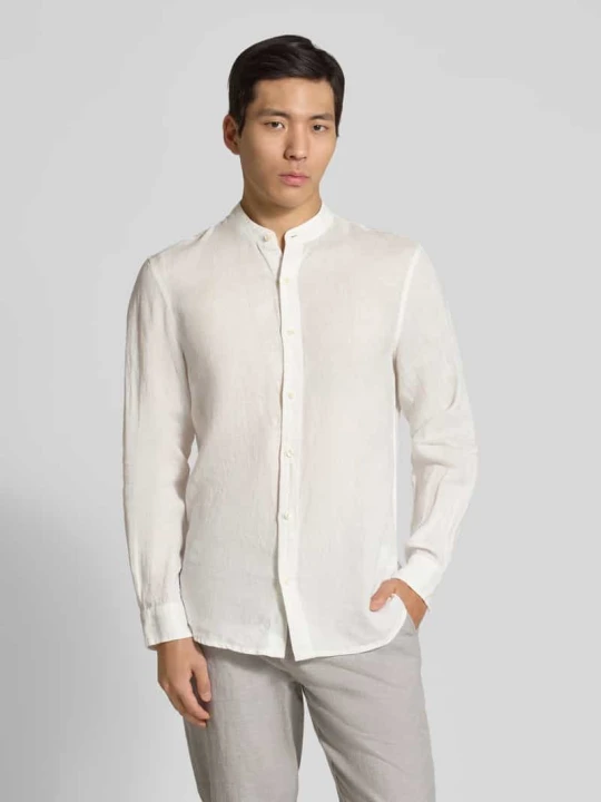 Zdjęcie produktu Koszula lniana o kroju regular fit ze stójką Scotch & Soda Złamany biały