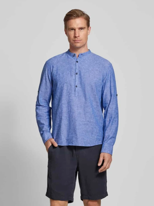 Zdjęcie produktu Koszula lniana o kroju relaxed fit w tunikowym stylu Tom Tailor Jasnoniebieski