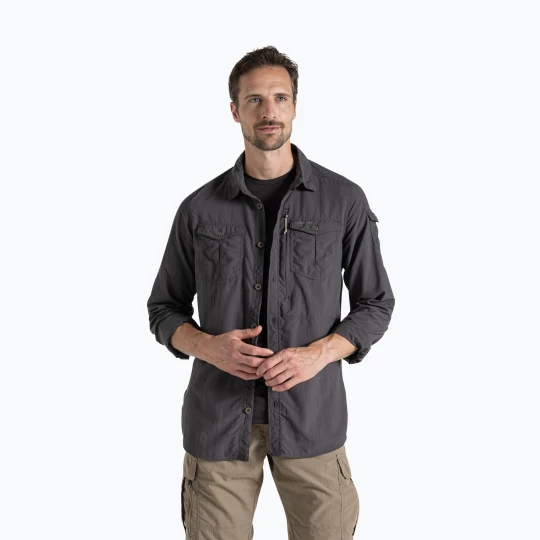 Zdjęcie produktu Koszula męska Craghoppers NosiLife Adventure Long Sleeved Shirt III black pepper