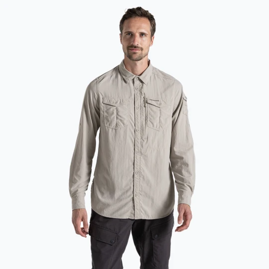 Zdjęcie produktu Koszula męska Craghoppers NosiLife Adventure Long Sleeved Shirt III parchment Beżowy