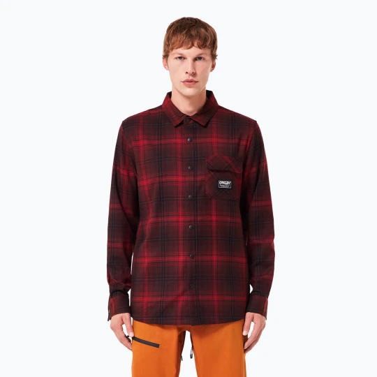 Zdjęcie produktu Koszula męska Oakley Butter Flannel Shirt black/grenache check Czerwony