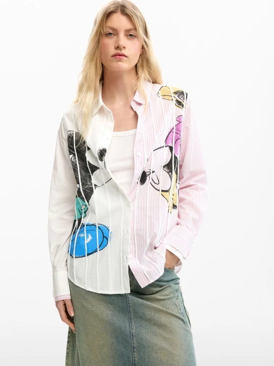 Zdjęcie produktu Koszula Mickey i Minnie Mouse™ Desigual biały