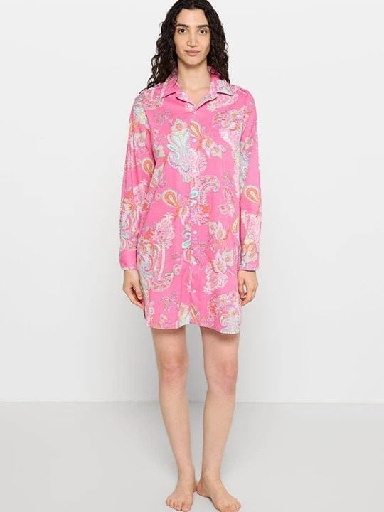 Zdjęcie produktu Koszula nocna Lauren Ralph Lauren różowy melanż