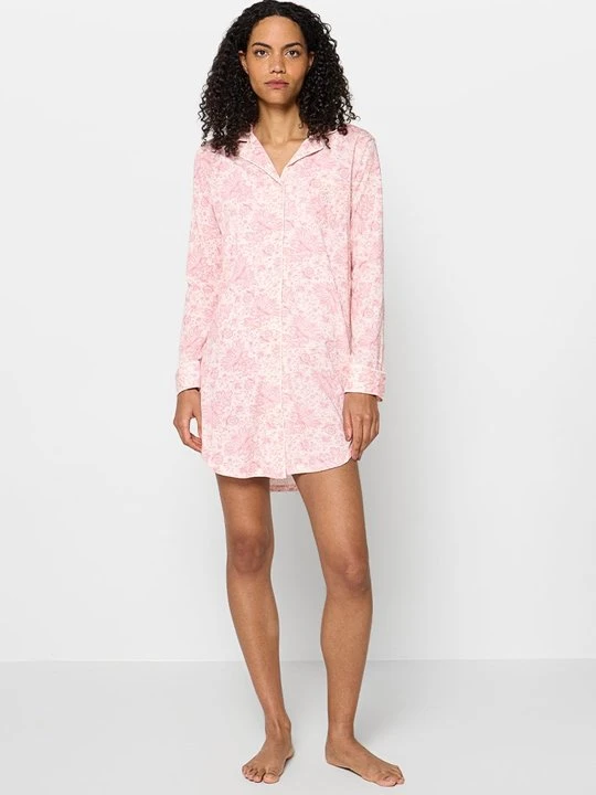 Zdjęcie produktu Koszula nocna Lauren Ralph Lauren jasnoróżowy