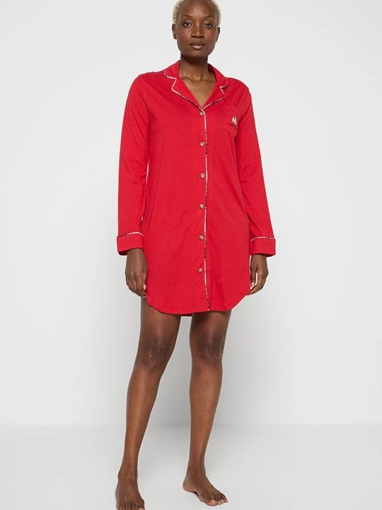 Zdjęcie produktu Koszula nocna Lauren Ralph Lauren ciemnoczerwony