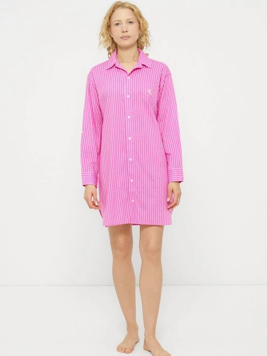 Zdjęcie produktu Koszula nocna Lauren Ralph Lauren jasnoróżowy melanż