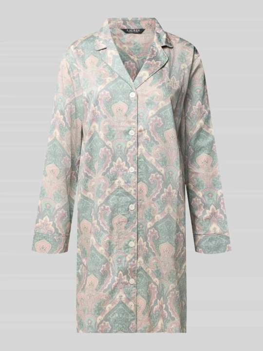 Zdjęcie produktu Koszula nocna o kroju relaxed fit z mieszanki bawełny Lauren Ralph Lauren Trzcinowy