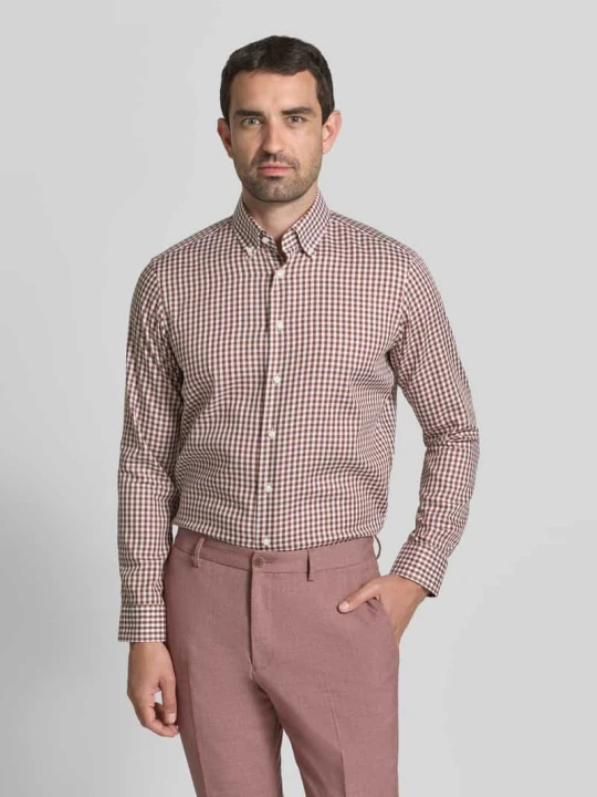 Zdjęcie produktu Koszula o kroju regular fit do biznesu z kołnierzykiem typu button down Christian Berg