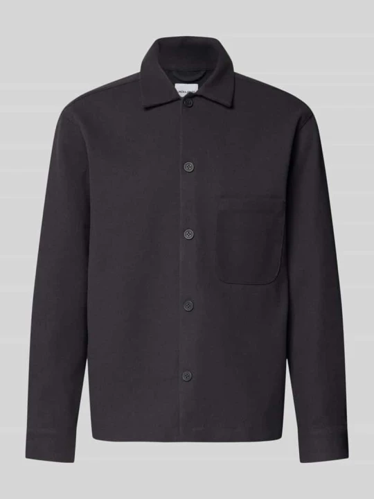 Zdjęcie produktu koszula o kroju regular fit w koszulowym stylu z kołnierzykiem typu kent model 'REGENT' Jack&Jones Antracytowy melanż