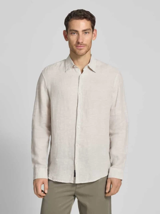 Zdjęcie produktu Koszula o kroju regular fit z czystego lnu model 'Lawrence' Jack&Jones Limonkowy