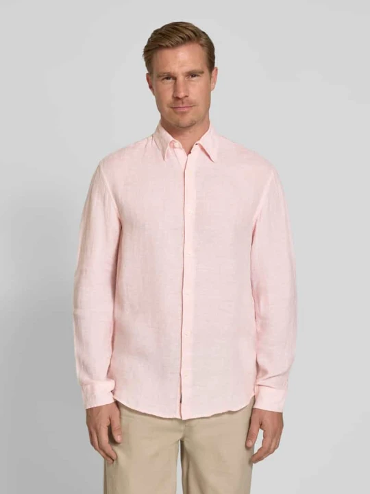 Zdjęcie produktu Koszula o kroju regular fit z czystego lnu model 'Lawrence' Jack&Jones Jasnoróżowy