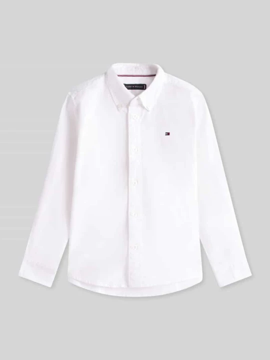 Zdjęcie produktu Koszula o kroju regular fit z mieszanki bawełny z wyhaftowanym logo Tommy Hilfiger Biały