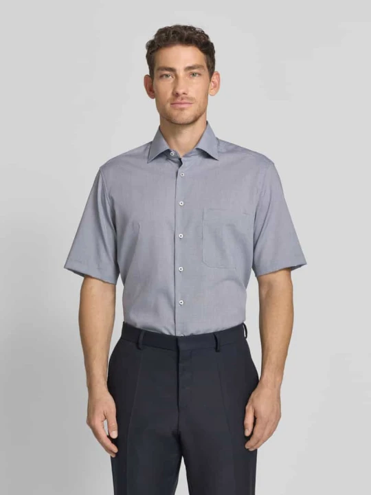 Zdjęcie produktu Koszula o kroju relaxed fit biznes z mieszanka lyocellu Eterna Granatowy