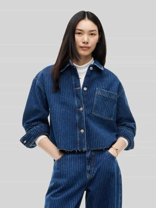 Zdjęcie produktu Koszula o kroju relaxed fit z czystej bawełny Tommy Jeans Ciemnoniebieski