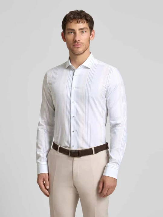 Zdjęcie produktu Koszula o kroju slim fit biznes z bawełny z kołnierzykiem typu cutaway Eterna Piaskowy