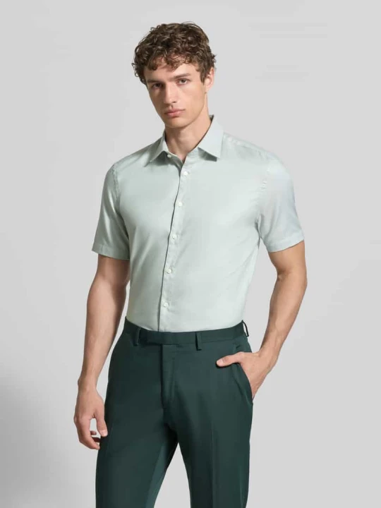 Zdjęcie produktu Koszula o kroju slim fit biznes z bawełny z kołnierzykiem typu kent Jake*s Jasnozielony