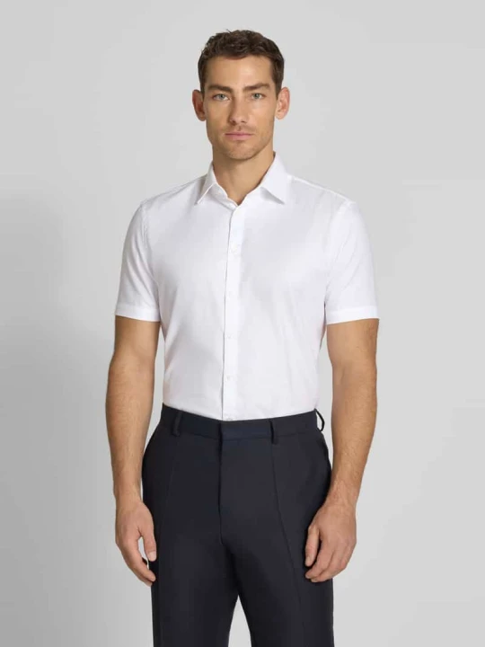 Zdjęcie produktu Koszula o kroju slim fit biznes z bawełny z kołnierzykiem typu kent Jake*s Biały