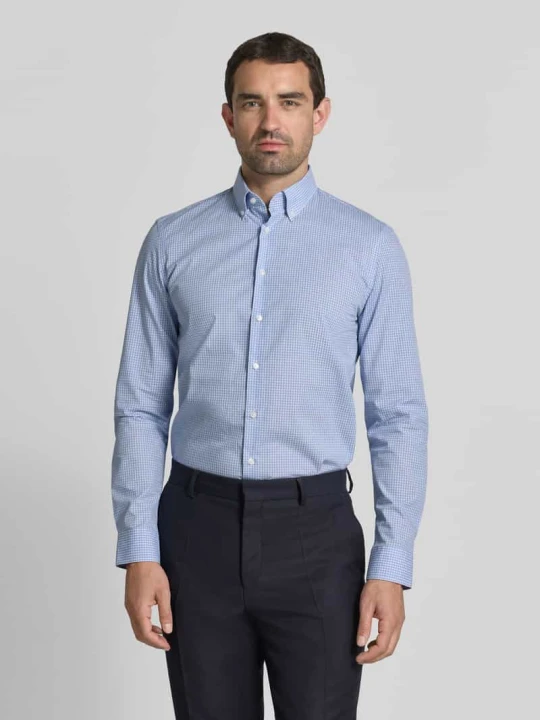 Zdjęcie produktu Koszula o kroju slim fit biznes z kołnierzykiem typu button down Jake*s Błękitny