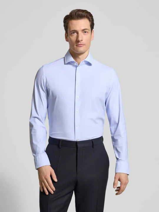 Zdjęcie produktu Koszula o kroju slim fit biznes z kołnierzykiem typu hai Seidensticker Błękitny