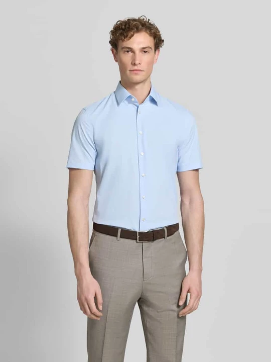 Zdjęcie produktu Koszula o kroju slim fit biznes z kołnierzykiem typu kent Jake*s Błękitny
