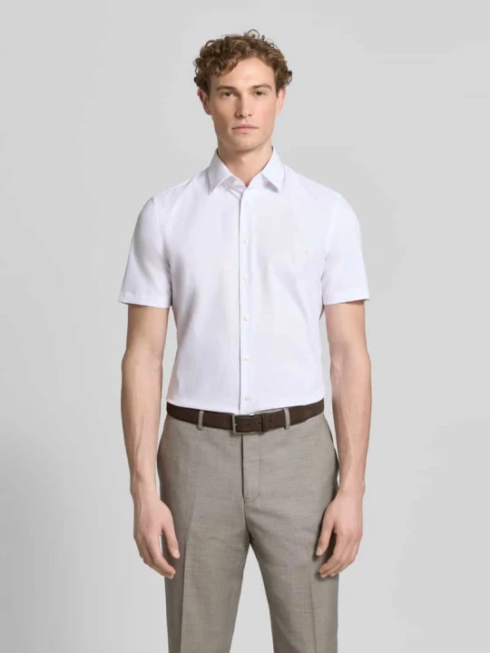 Zdjęcie produktu Koszula o kroju slim fit biznes z kołnierzykiem typu kent Jake*s Biały