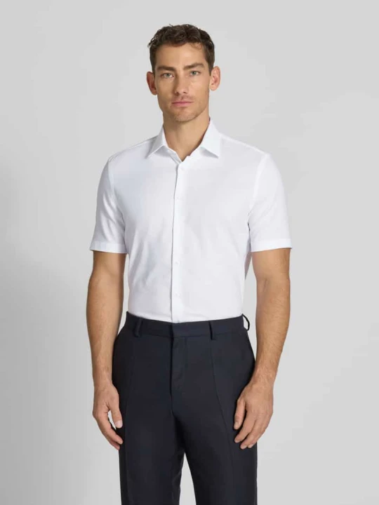 Zdjęcie produktu Koszula o kroju slim fit biznes z kołnierzykiem typu kent Jake*s Biały