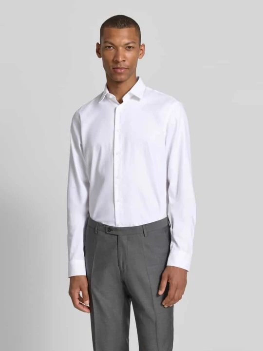Zdjęcie produktu Koszula o kroju slim fit biznes z kołnierzykiem typu kent Jake*s Biały