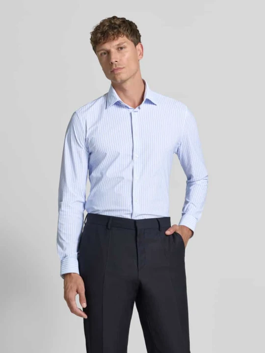 Zdjęcie produktu Koszula o kroju slim fit biznes z kołnierzykiem typu kent Jake*s Błękitny