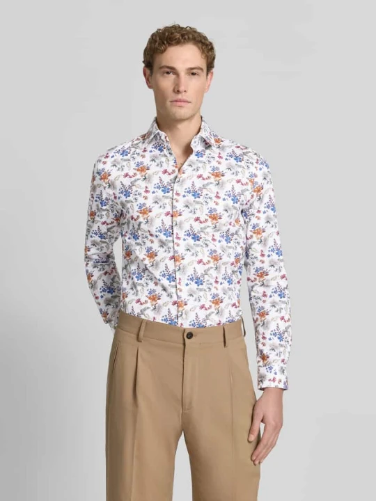 Zdjęcie produktu Koszula o kroju slim fit biznes z kołnierzykiem typu kent Jake*s Biały