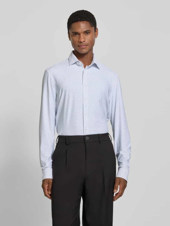 Zdjęcie produktu Koszula o kroju slim fit biznes z kołnierzykiem typu kent Jake*s Biały