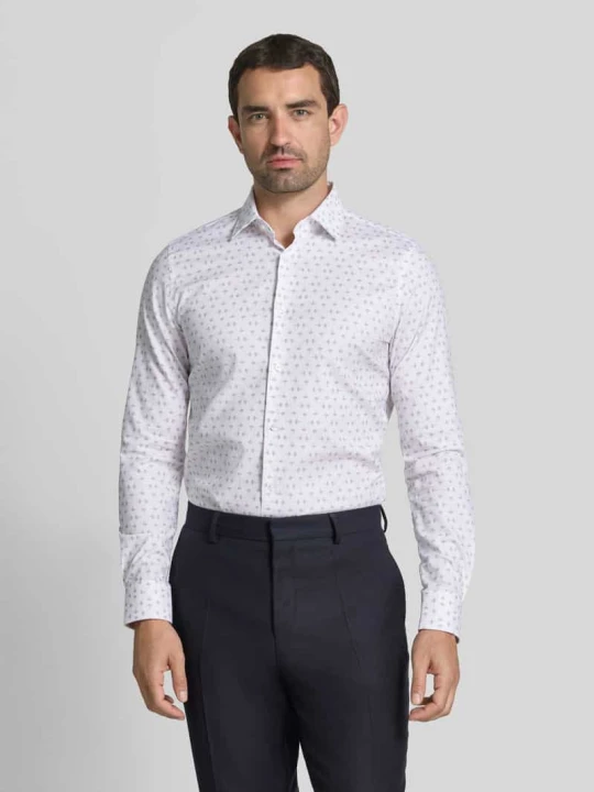 Zdjęcie produktu Koszula o kroju slim fit biznes z kołnierzykiem typu kent model 'Pio' JOOP! Beżowy