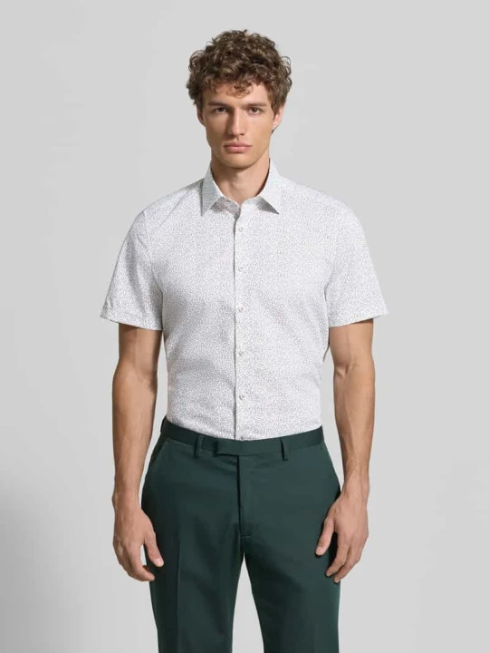 Zdjęcie produktu Koszula o kroju slim fit biznes z kołnierzykiem typu kent OLYMP Level 5 Biały