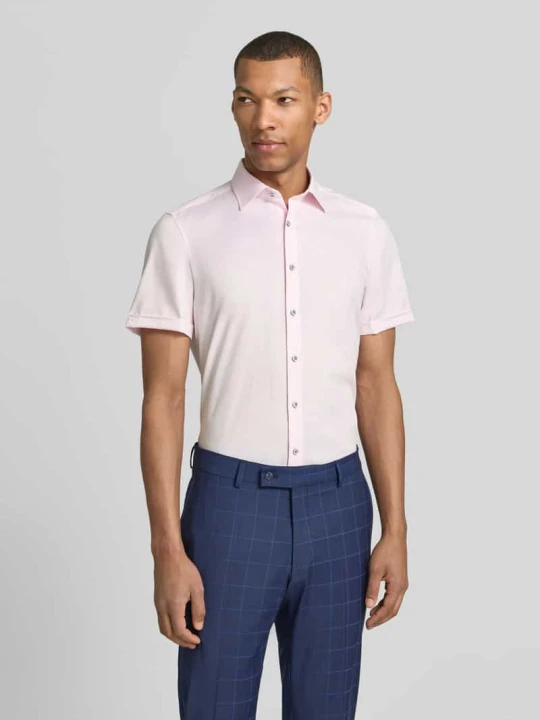 Zdjęcie produktu Koszula o kroju slim fit biznes z kołnierzykiem typu kent OLYMP Level 5 Różowy