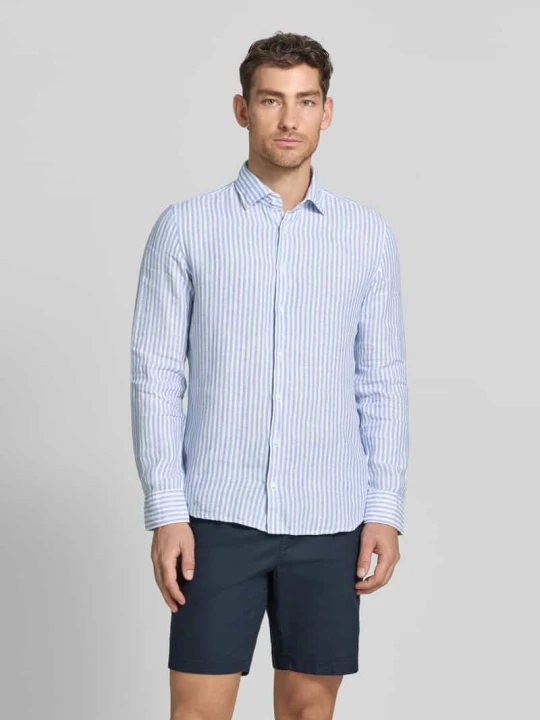 Zdjęcie produktu Koszula o kroju slim fit biznes z kołnierzykiem typu kent Seidensticker Błękitny