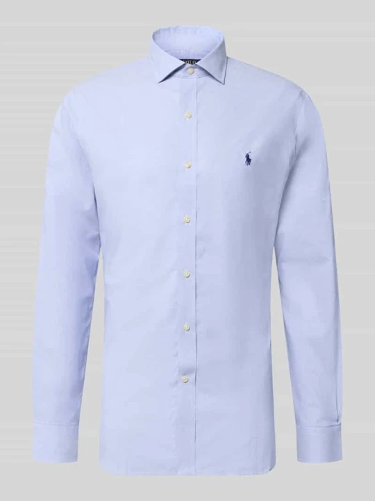 Zdjęcie produktu Koszula o kroju slim fit biznesowa z czystej bawełny Polo Ralph Lauren Jasnoniebieski